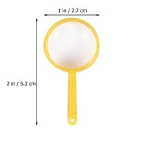 MUSEYA 48PCS Assorted Color Handheld Magnifying Glasses for Kids Durable Plastic Magnifiers Ideal for Reading and Observation