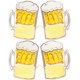 thumbnail image 1 of KAKOWELY Juego de 2 vasos de cerveza creativos con desbordamiento, para fiestas de disfraces y escenarios., 1 of 5