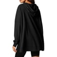 thumbnail image 6 of Paiwinds Women's Oversized Sweatshirts Cozy Hooded Long Sleeve Pullover with Drawstring and Front Pocket Casual Relaxed Fit Side Vent Tunic Tops, 6 of 6