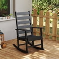 thumbnail image 6 of FODINGHILL HDPE Rocking Chair Outdoor,HDPE All Weather Patio Rocker for Porch,Garden,Balcony,Black, 6 of 9
