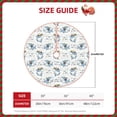 thumbnail image 2 of Salouo Music Shark Christmas Tree Skirt 36" Farmhouse Christmas Decorations Snowman Xmas Tree Skirt Tree Mat for Holiday Party Decor, 2 of 8