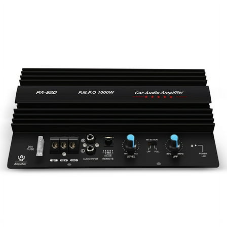 12V 1000W Mono Car Audio Power Amplifier Powerful Subwoofers Amp PA80D