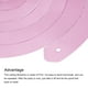 thumbnail image 4 of 30uds Claro Rosa Fiesta Colgante Doble Tira Colgante Decoraciones Plástico Techo Serpentinas Fiesta Decoraciones para Cumpleaños Fiesta con Colgar Etiqueta Cuerda, Gancho, 4 of 7