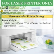 Koala Clear Waterslide Decal Paper for Laser Printer, Clear Water Transfer Paper for Glass, Mugs, 8.5x11 inches, 20 Sheets