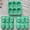 Green, variant on 3-Piece Silicone Gingerbread Man Mold Set 6-Cavity Non-Stick Baking Molds for Holiday Cookies, Cakes, Soap, and Jelly Making