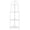 Antique White, variant on SAFAVIEH Abarrane Outdoor Wrought Iron 4 Tier Corner Shelf, Antique White