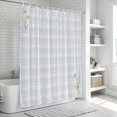 thumbnail image 6 of Spring Daisy Floral Shower Curtain, Waterproof Shower Curtains for Bathroom, Yellow Plaid Summer Botanical Washable Fabric Bathtub Curtain Set Bath Decor with 12 Hooks Long 72"x84", 6 of 8