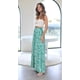 thumbnail image 4 of Pantalones Anchos de Pierna para Mujer, Pantalones Palazzo Florales Fluidos para Mujer, Pantalones Casuales de Verano de Cintura Alta. Impresión Verde XXL, 4 of 8