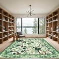 thumbnail image 2 of ODIKA 6'x9' Machine Washable Non-Slip Area Rug, Chinoiserie Green High Traffic Rug, Green, 1089680, 2 of 7