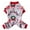 Red, variant on EFINNY Pet Christmas Pajamas For Dog Cartoon Pattern Clothes, Puppy Autumn & Winter Costume