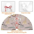 thumbnail image 4 of Picia Safari Animals Print Christmas Tree Skirt , Christmas Tree Skirt Ornaments for Merry Christmas Holiday Party Decorations Indoor Outdoor-36", 4 of 7