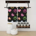 thumbnail image 2 of 2 Pcs Kitchen Towels Dishcloth Dish Towels Kitchen Towels Holiday Tea Towels Hand Towels for Kitchen Bathroom Housewarming Gifts Home Decoration 24 x 16 Inches (Colors Paw Prints), 2 of 5