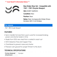 thumbnail image 2 of Rear Brake Shoe Set - Compatible with 1967 - 1981 Chrysler Newport 1968 1969 1970 1971 1972 1973 1974 1975 1976 1977 1978 1979 1980, 2 of 2