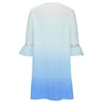 thumbnail image 5 of Robes de Printemps pour Femmes 2023 Robe Décontractée de Villégiature Col en V à Empiècements en Dentelle Longueur Genou Robe de Vacances avec Manches Cloche 3/4, 5 of 5