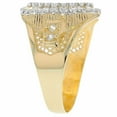 thumbnail image 2 of JackAni 14k Solid Yellow Gold CZ Accented Men's Sagittarius Zodiac Ring, 2 of 5