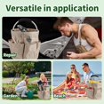 thumbnail image 7 of LANFENG Gardening  Tote with Handle and 6 Pockets Large Capacity 17L Portable Caddy for Indoor and Outdoor Gardening Use, 7 of 7