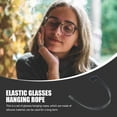 thumbnail image 3 of MasteelfCA 6pcs Silicone Glasses Non-slip Ropes Elastic Glasses Hanging Ropes (Black), 3 of 8