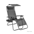 thumbnail image 3 of Silla Camastro Plegable Tecnologia Gravedad Cero Reclinable con sombrilla gris 6.49 pulg Elly Decor SO-SGCCD-BE, 3 of 10