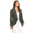 thumbnail image 2 of Women's Pattern Print Casual Office Long Sleeve Open Front Blazer jacket, 2 of 5