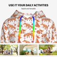 thumbnail image 4 of Kdxio Beautiful Fox1 Print Womens Oversized Hoodies Sweatshirts Hooded Pullover Tops Sweaters Casual-Small, 4 of 7