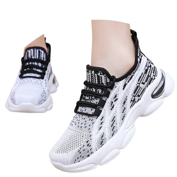 Wovix Women Lightweight Sneakers Tennis Running Shoes Breathable Walking Shoes for Outdoor Activities Trendy Soft Cushioning Shoes Basic Athletic Shoes