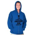 thumbnail image 5 of Cool What an Awesome Dad Looks Like Zip Hoodie Sweatshirt Men Brisco Brands M, 5 of 6