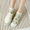 thumbnail image 2 of CoCozhu 5/10 Pairs Cute Patterned Design Combed Cotton Ankle Socks For Ladies Girls, 2 of 6