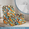 thumbnail image 3 of FOR U DESIGNS Hippie Daisy Pattern Recliner Chair Covers 4-Pieces Breathable Recliner Couch Covers Stretch Slip Cover for Sofas Couches Home Decor Accessories, 3 of 8