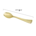 thumbnail image 3 of Smarty 9.75" Gold Disposable Plastic Serving Spoons 60ct, 3 of 5