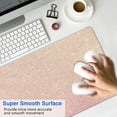 thumbnail image 3 of Work, Game, Shine: 'Stay Positive' Golden Mousepad - Large, Non-Slip Rubber Base, Stitched Edges - Waterproof Mat for Office, Home, 3 of 7