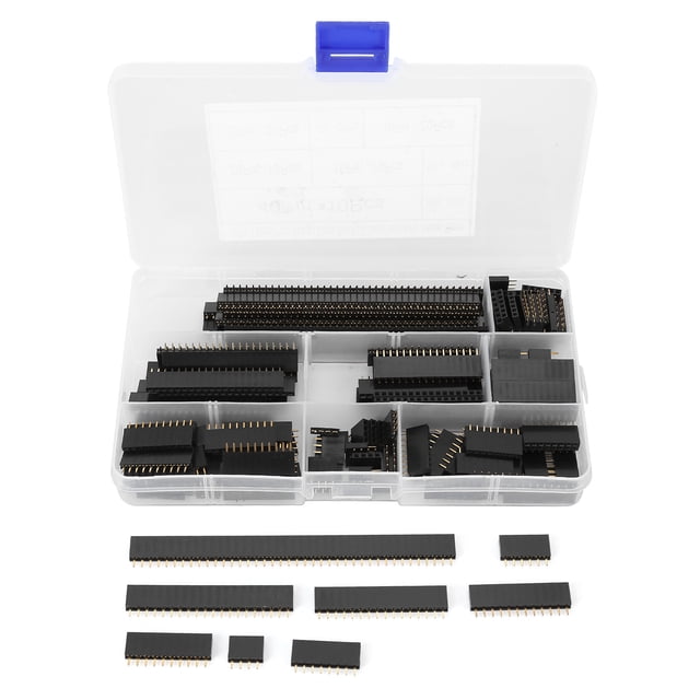 120 Uds conector de pines uniserial hembra de alta precisión grandes variedades conector de cabezales de pines para conexión de cables
