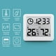 thumbnail image 3 of Injueey Digital LCD Automatic Electronic Home Clock Square Smart Hygrometer Supplies Bedroom Tester Shape Decor Temperature Type3, 3 of 6