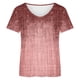 thumbnail image 4 of ICHUANYI Clearance Women's Fashion Printed T-shirt Short Sleeves Blouse Round Neck Casual Tops(Red, L) ICHUANYI WER2023080705456, 4 of 4