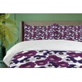 thumbnail image 4 of Ambesonne Pansy Duvet Cover Set, Spring Purple Blossoms Art, 2-Calking, Multicolor and White, 4 of 7