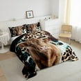 thumbnail image 4 of Erosebridal Highland Bull Bedding Twin Comforter Set, Cheetah Print Down Comforter, Rustic Farmhouse Decor, Breathable, 4 of 8