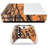 MightySkins MIXBONES-Orange Camo Skin Decal Wrap for Microsoft Xbox One S - Orange Camo