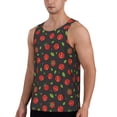 thumbnail image 2 of Fotbe Tomatoes1 Pattern Men's Quick Dry Workout Tank Top Gym Muscle Tee Fitness Bodybuilding Sleeveless T Shirt Breathable Workout Shirt-Medium, 2 of 9