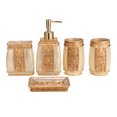 thumbnail image 2 of KUDOSALE 5 Piece Resin Bath Accessories Sets, Gold, 2 of 9
