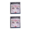 thumbnail image 1 of Vogacara Ojo cara gemas joyas Bling pegatinas de diamantes de imitación ceja temporal elegante arte disfraz fiesta Festival maquillaje colorido Vistoso 2Conjunto, 1 of 6