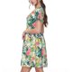thumbnail image 2 of Easygdp Tropical Flowers para Vestido Transpirable de Mujer, Vestido Suelto de Manga Corta con Pliegues y Bolsillos para el Verano, 2 of 6
