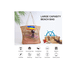 thumbnail image 4 of Bolsa De Playa Grande Para Mujer Con Bolsillo Interior2pk Negro Rayas Xtellar Negro, 4 of 4