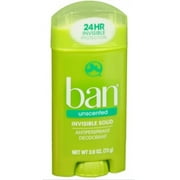 Ban Anti-Perspirant Deodorant Invisible Solid Unscented 2.60 oz 2-Pack