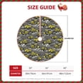 thumbnail image 2 of Sikiie Modern Yellow Excavator Nativity Christmas Tree Skirt, Jesus Christian Winter Holiday Tree Mat Decoration(30-48IN)30", 2 of 6