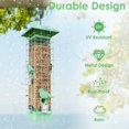 thumbnail image 5 of Birdkiss Squirrel-Proof Bird Feeder, Metal Mesh Bird Feeders for Outdoors Hanging, 3lbs Large Capacity Squirrel-Proof Wild Bird Feeders with Gravity Protection, 5 of 8