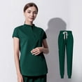 thumbnail image 1 of Bata quirúrgica de alta gama, ropa de lavado para quirófano dental, ropa elástica para cepillos de manos para mujeres, conjunto de ropa de trabajo bucal para médicos y enfermeras, 1 of 6