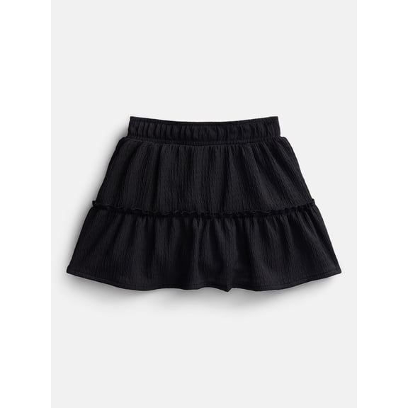 Wonder Nation Girls' Tiered Knit Skort, Sizes 4-18 & Plus