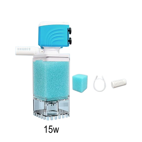 HaoXun Automatic Submersible Aquarium Filter Pump - Multi-Layer Silent Filter with Oxygenation and Waste Extraction for Fish Tank Aquarium Maintenance