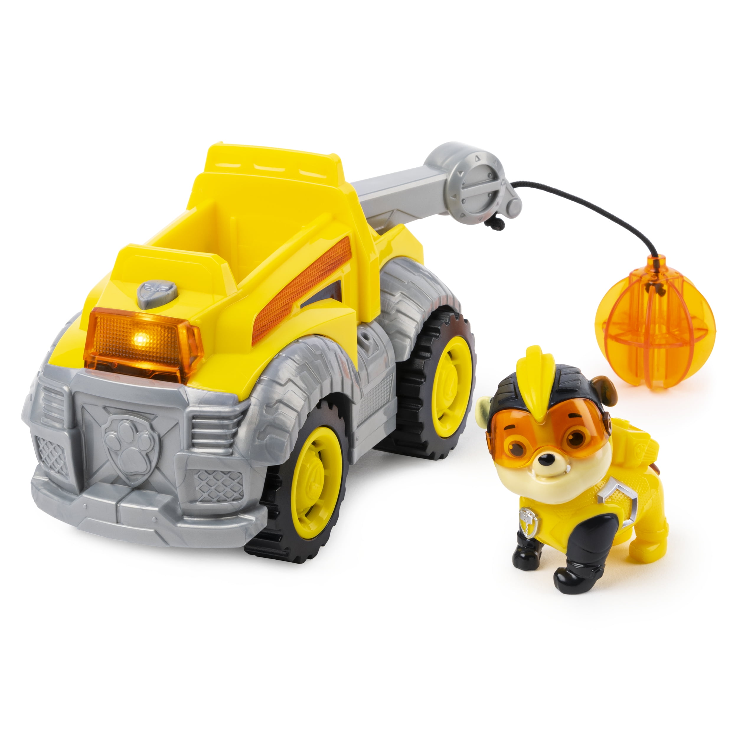 Deluxe Vehicle Lights & Sounds Paw Patrol Mighty Pups CHARGED UP Rubble Figure 