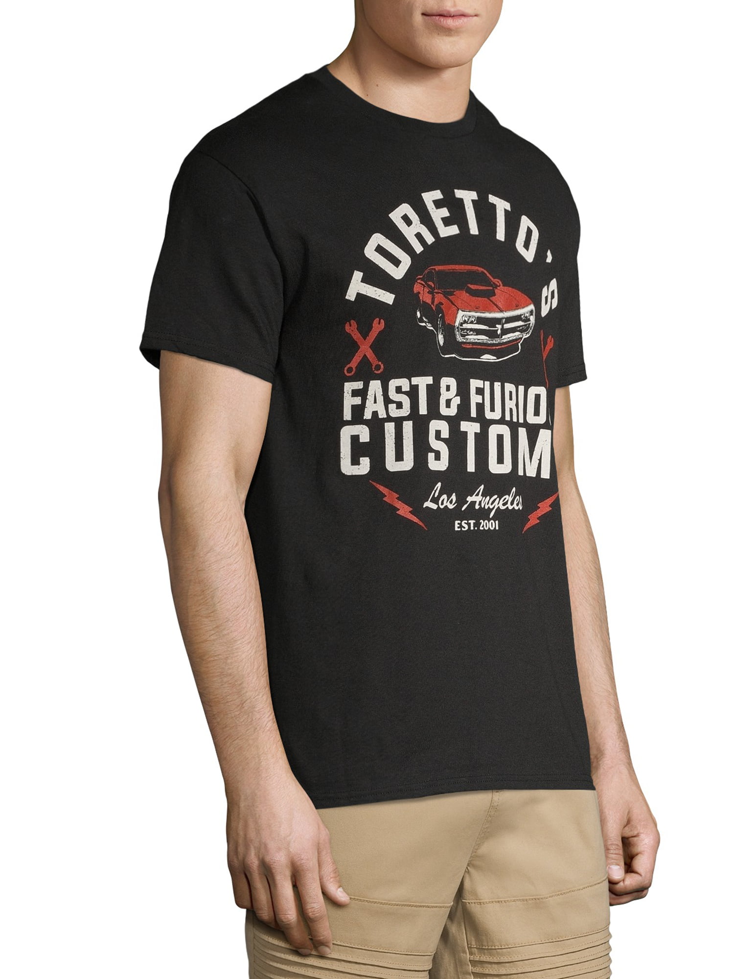 Fast and Furious Men's & Big Men's Toretto's Garage Movies Graphic Tee  Shirts, Sizes S-3XL, 2 Fast 2 Furious Mens T-Shirts