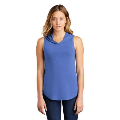 Women s Electric Heather Sleeveless Hoodie Royal Frost Large in Tanzania at TZS 98893 Rating 4